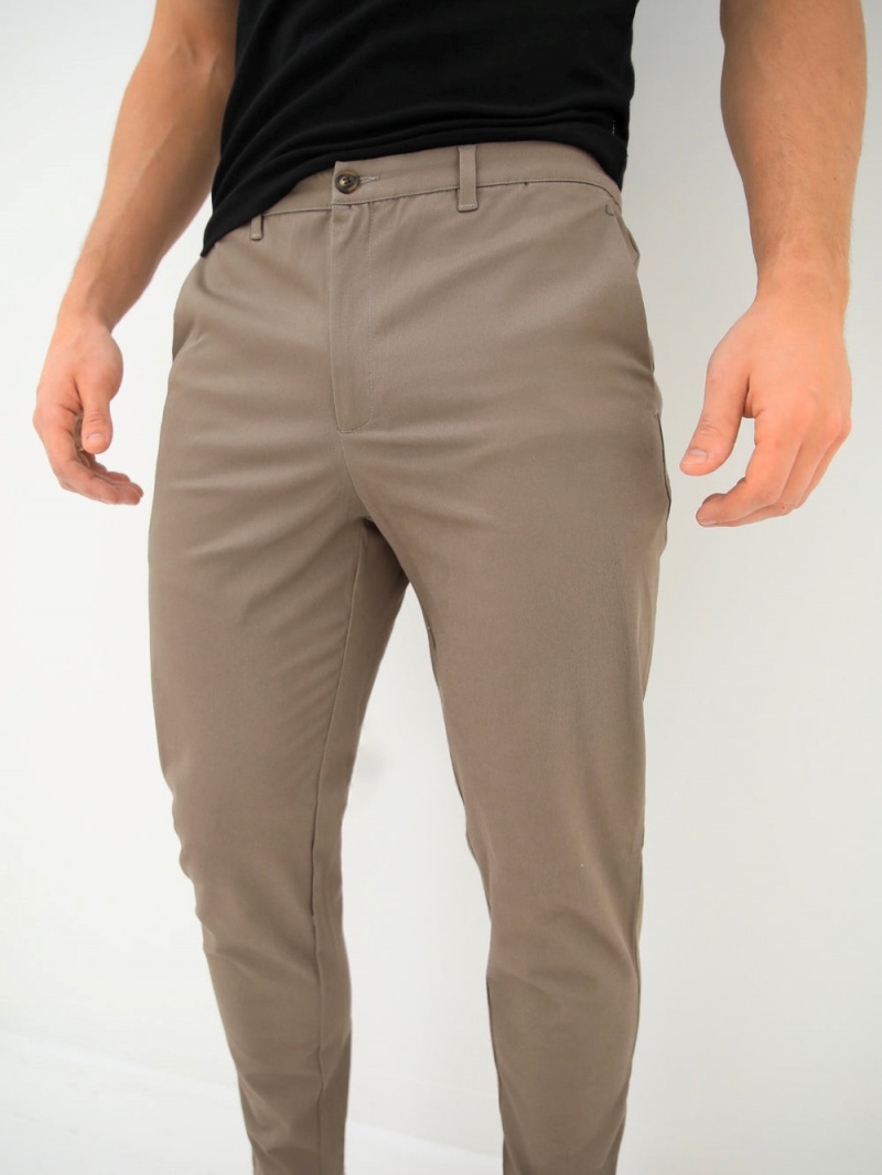 Blakely Sloane Stretch Fit Chinos Light Brown | 943-DGOHRT