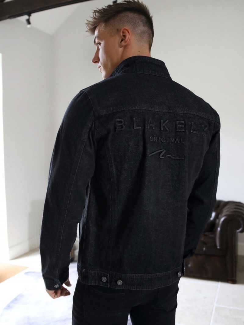 Blakely Soho Denim Jacket Black | 962-QZMVJX