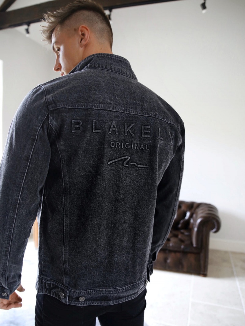 Blakely Soho Denim Jacket Grey | 162-OYVBZU