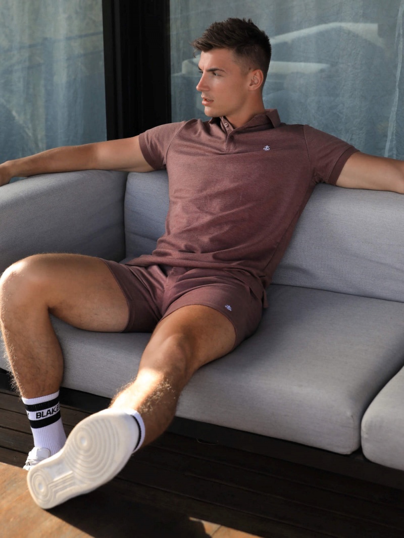 Blakely Sorrento Polo Burgundy | 347-TDJGEU