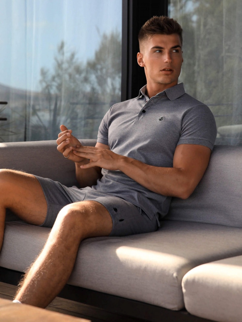 Blakely Sorrento Polo Grey | 628-EOPNJB