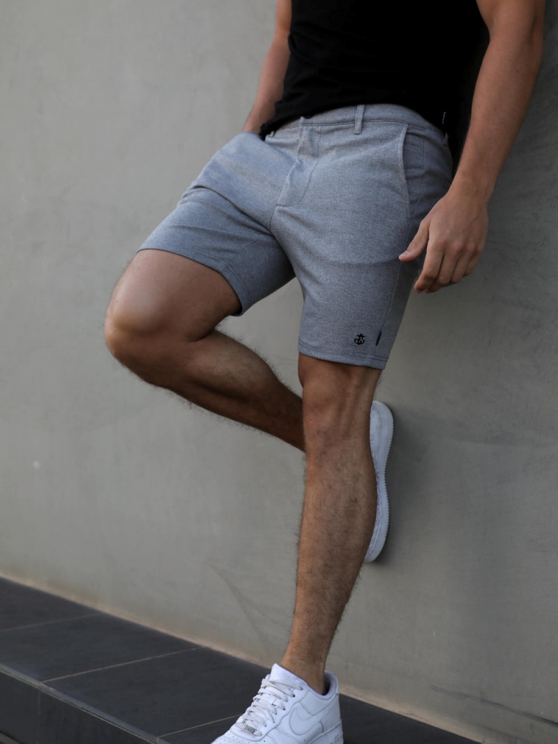 Blakely Sorrento Stretch Fit Shorts Grey | 912-TROYUN