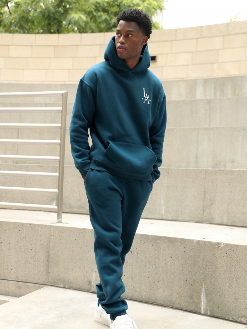 Blakely Sports Club Sweatpants Teal Green | 068-AWZFHR