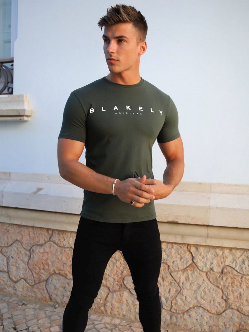 Blakely Tahiti T-Shirt Green | 317-XBKRAH