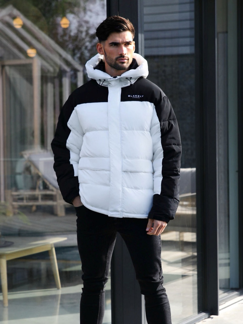 Blakely Tampa Puffer Coat White | 184-EGYFLH