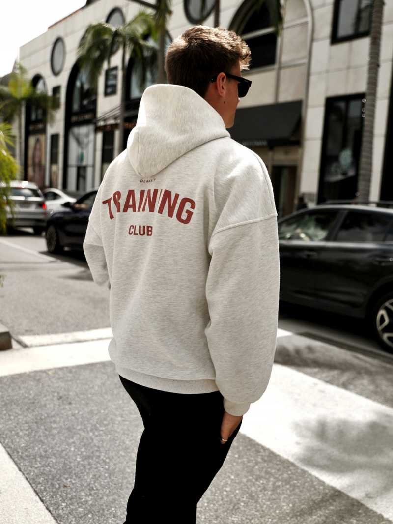 Blakely Training Club Hoodie Marl White | 154-RPHCVM