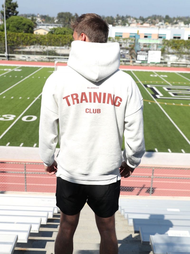 Blakely Training Club Hoodie Marl White | 154-RPHCVM