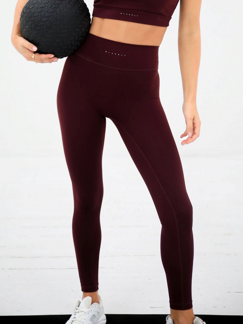 Blakely Ultimate Active Leggings Burgundy | 592-OVMFCY