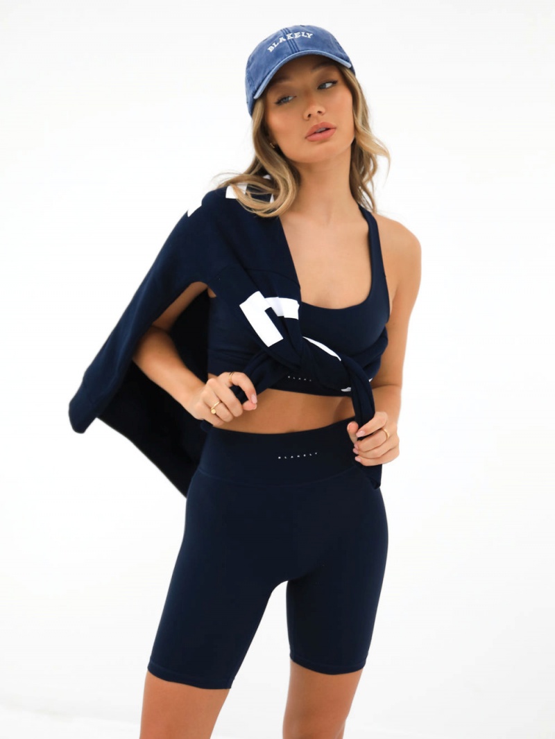 Blakely Ultimate Active Shorts Navy Blue | 135-HMDVYA