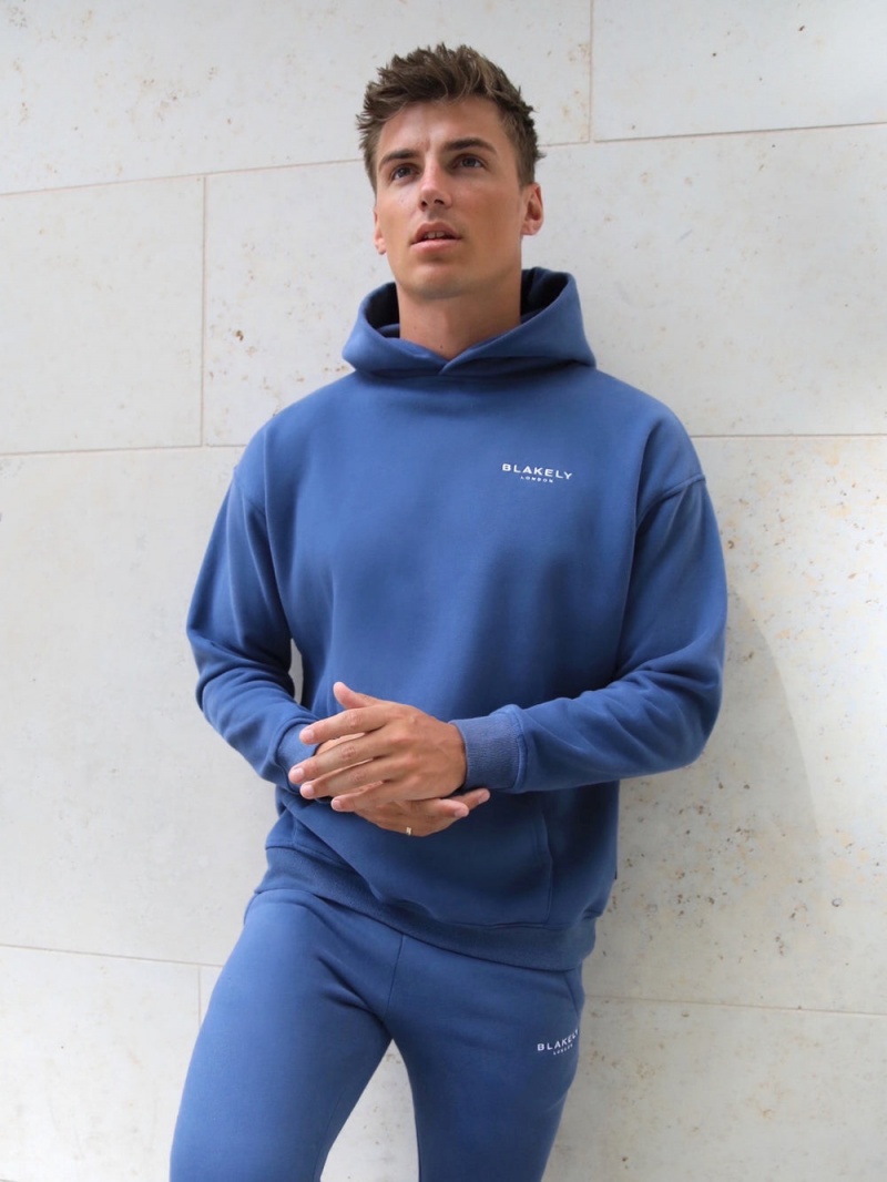 Blakely Universal Relaxed Hoodie Blue | 234-JARCUX