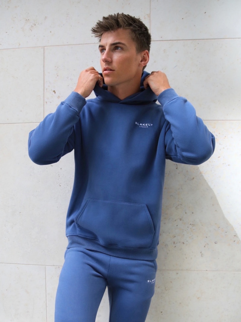 Blakely Universal Relaxed Hoodie Blue | 234-JARCUX