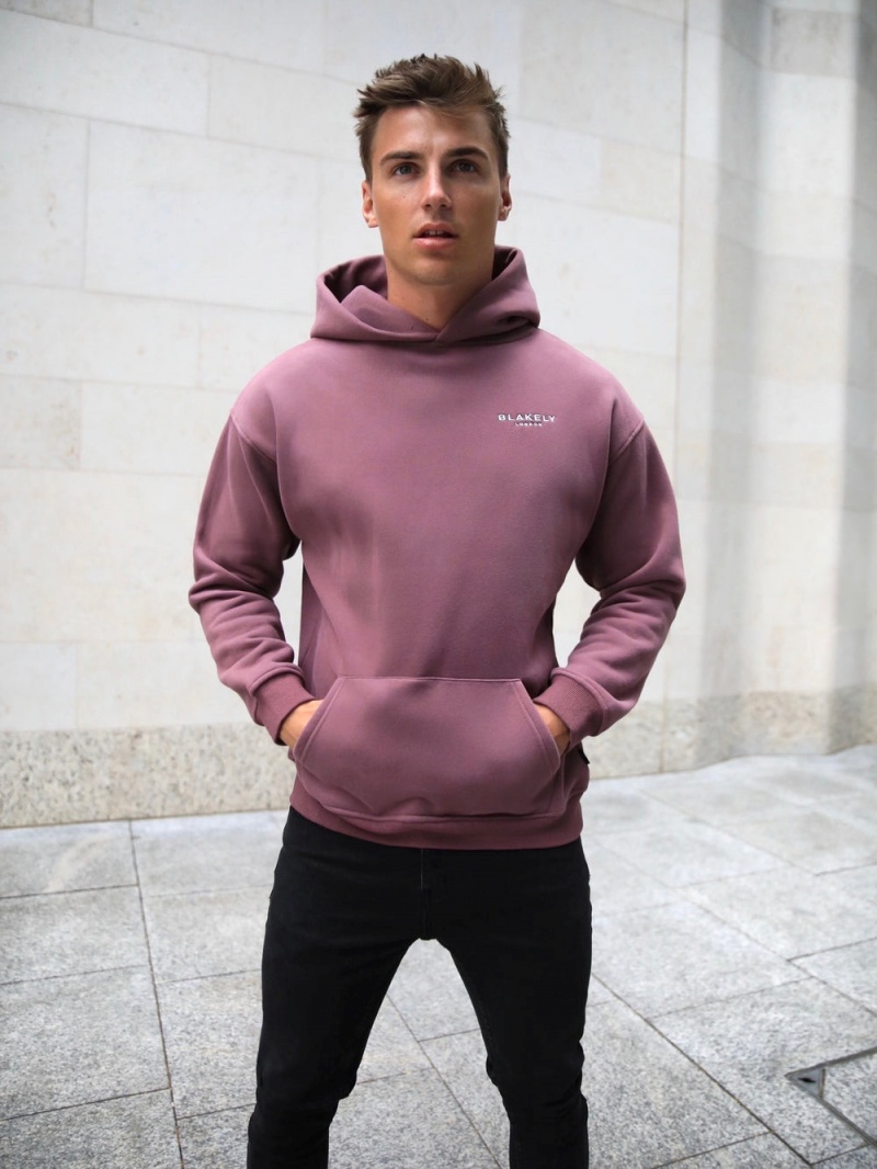 Blakely Universal Relaxed Hoodie Burgundy | 164-XKBPZC