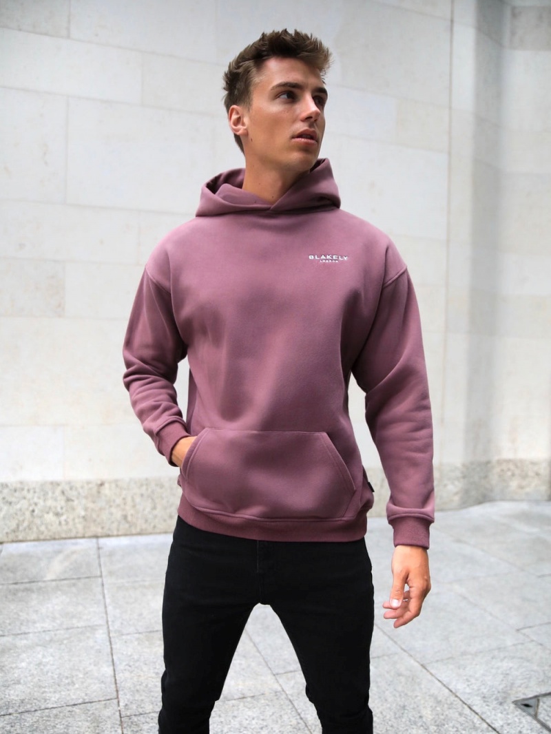 Blakely Universal Relaxed Hoodie Burgundy | 164-XKBPZC