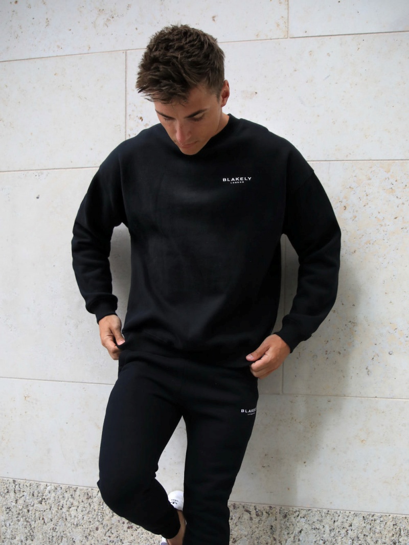 Blakely Universal Relaxed Jumper Black | 086-IWYZTB