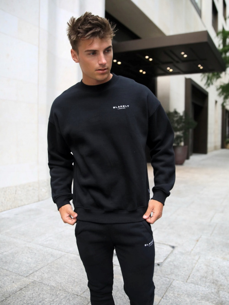 Blakely Universal Relaxed Jumper Black | 086-IWYZTB