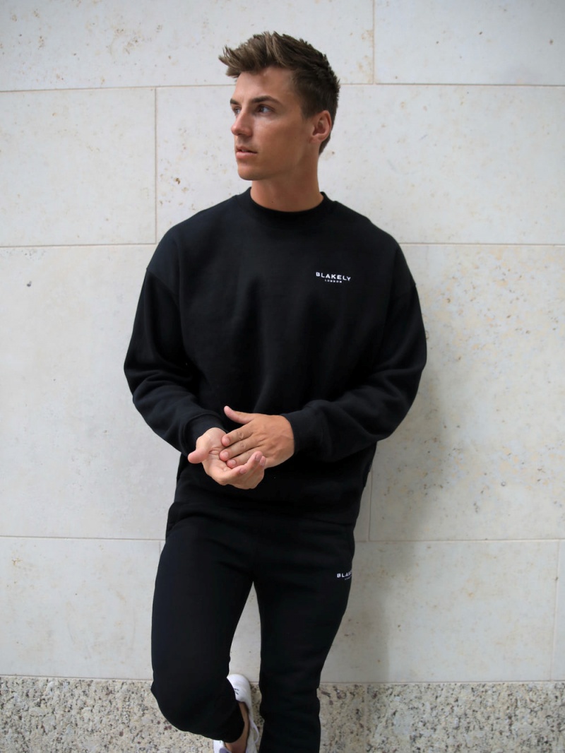 Blakely Universal Relaxed Jumper Black | 086-IWYZTB