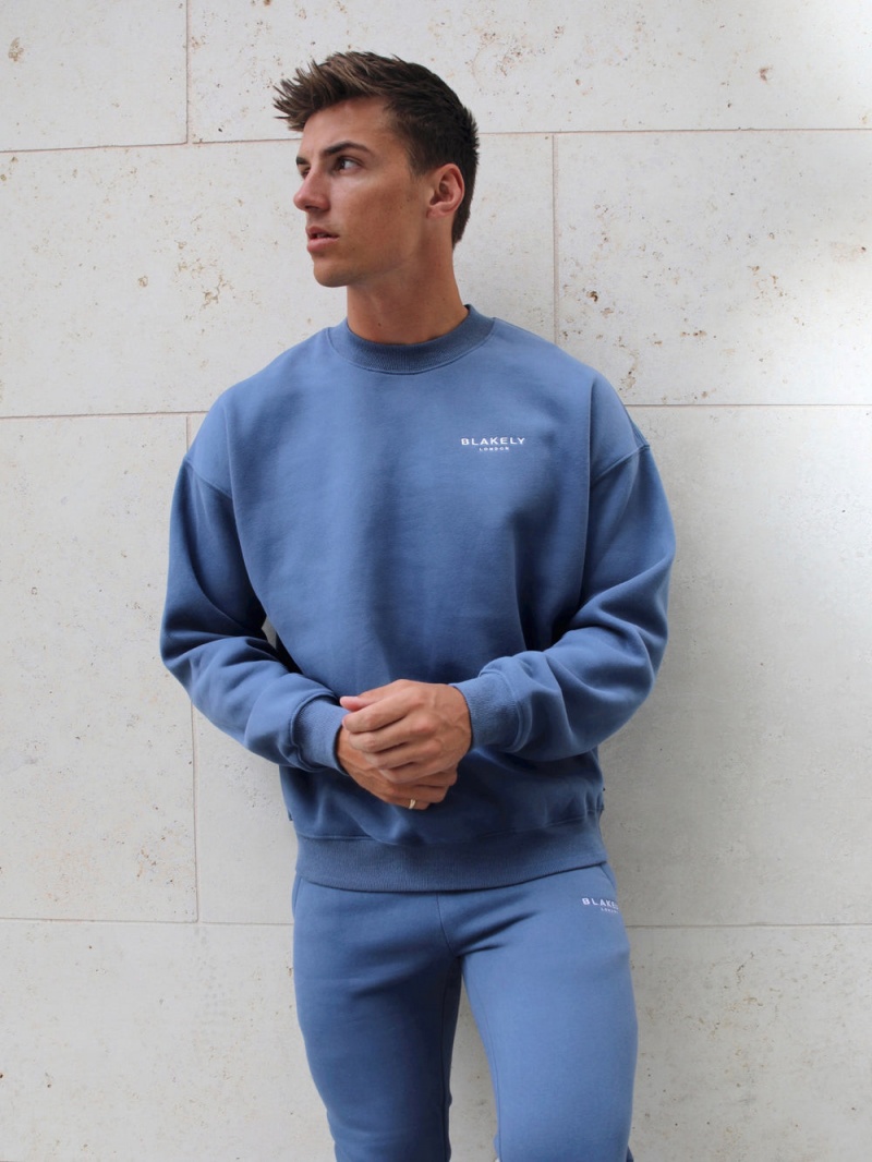 Blakely Universal Relaxed Jumper Blue | 350-JDQOEK