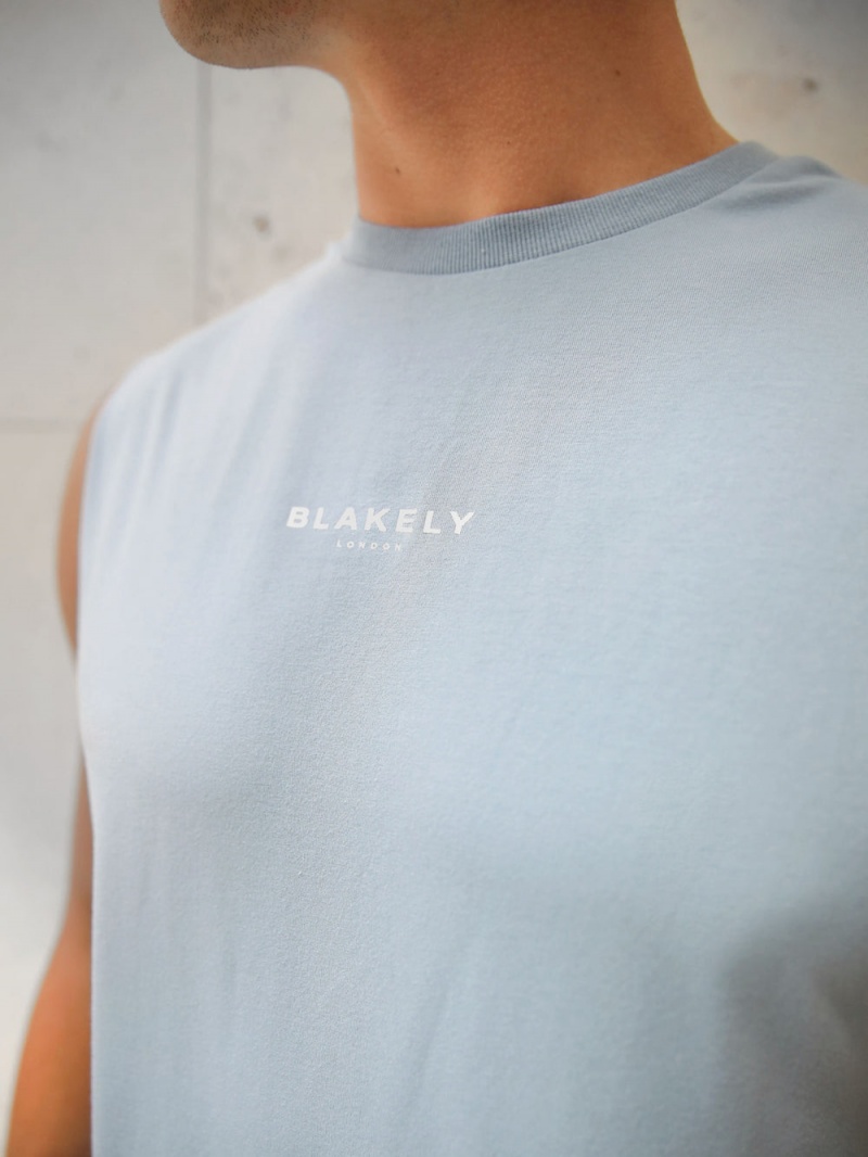 Blakely Universal Sleeveless Tee Ice Blue | 049-YQNXBG