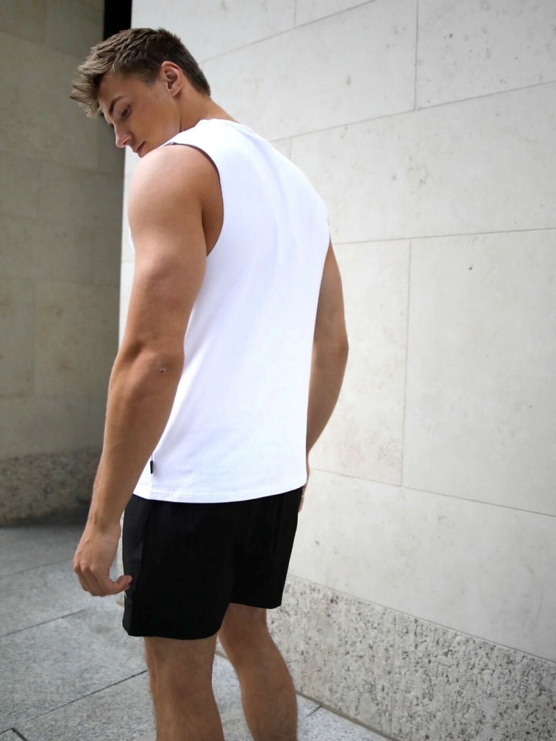 Blakely Universal Sleeveless Tee White | 351-ZMYAQR