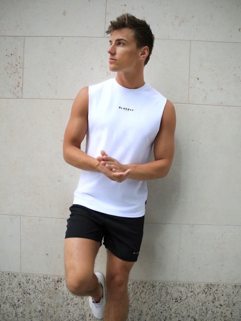 Blakely Universal Sleeveless Tee White | 351-ZMYAQR