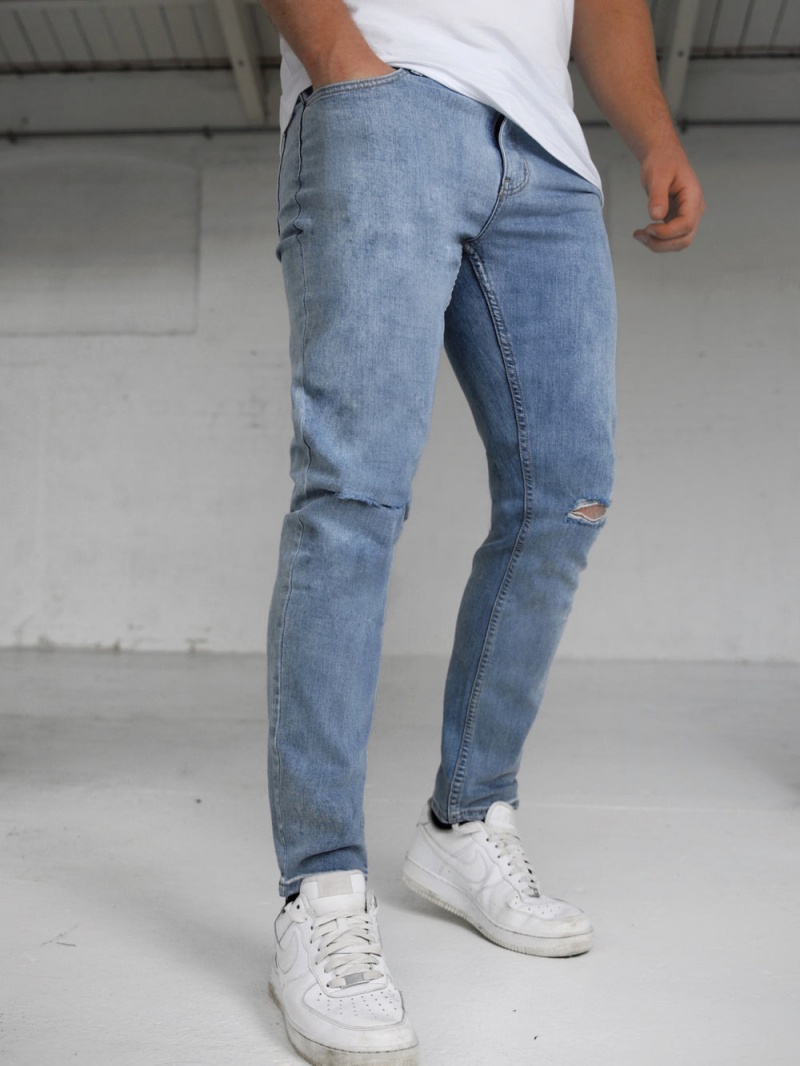 Blakely Vol. 9 Slim Ripped Jeans Blue | 176-WCIQOH