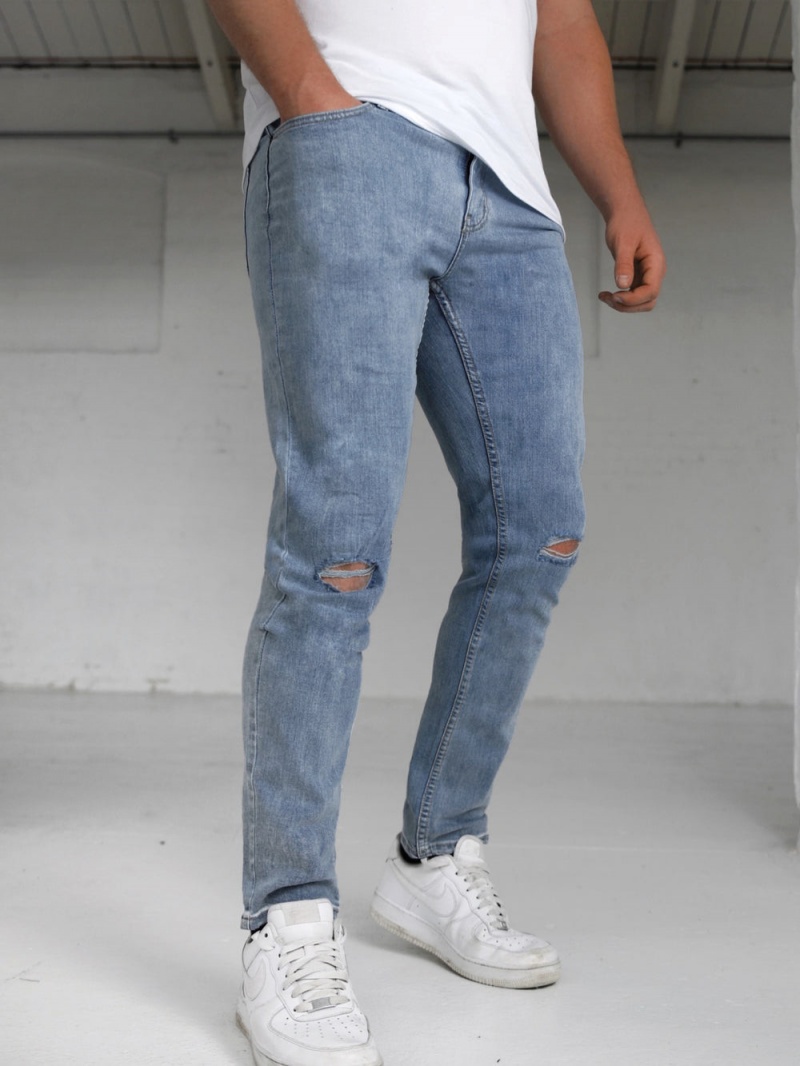 Blakely Vol. 9 Slim Ripped Jeans Blue | 176-WCIQOH