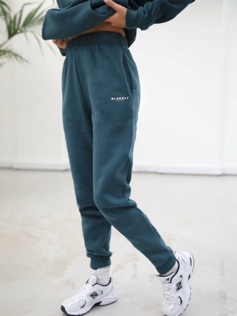 Blakely Women's Sports Club Sweatpants Teal Green | 850-GEFCWO