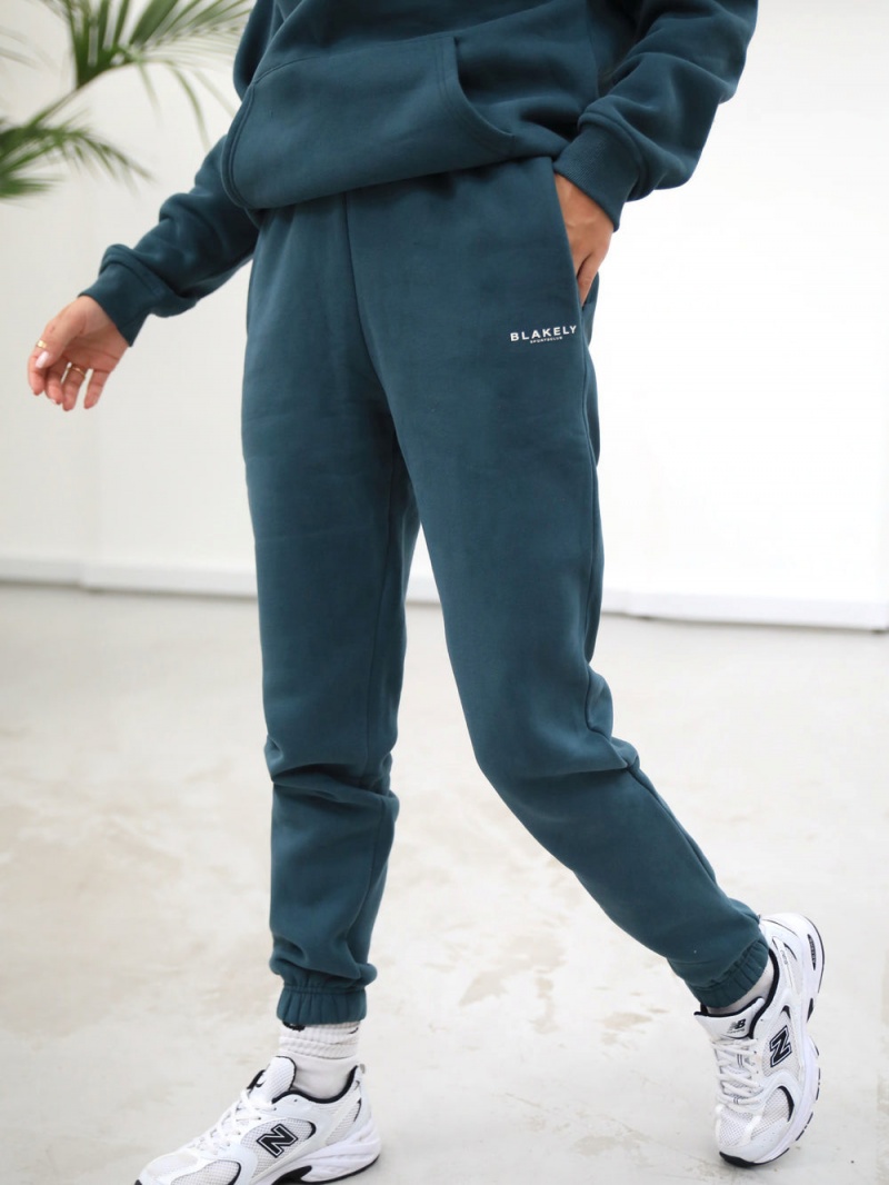 Blakely Women's Sports Club Sweatpants Teal Green | 850-GEFCWO